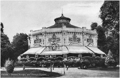 Postcard depicting Marigny Theatre, Champs-Elysees, Paris, before 1914 by French Photographer